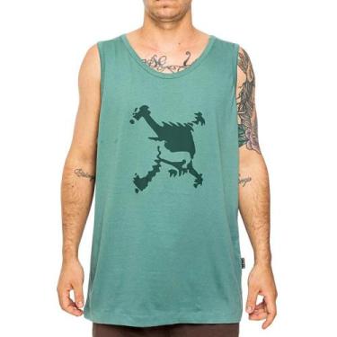 Imagem de Regata Oakley Heritage Skull SM26 Masculina Pacific, Verde, G