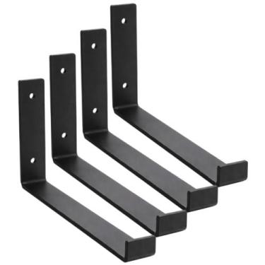 Imagem de 4 Mão Francesa Invertida 22cm Suporte Prateleira Gancho Cantoneira - L