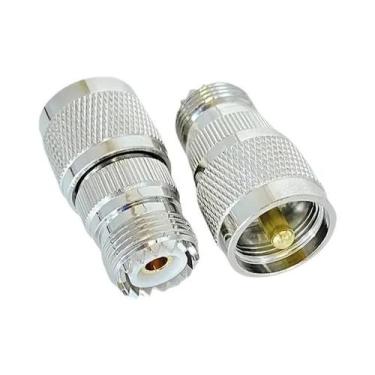 Imagem de Adaptador Coaxial RF De Ângulo Reto UHF Macho Para UHF Fêmea 3 Vias PL