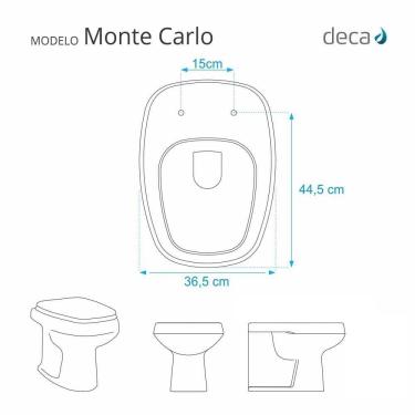 Imagem de Tampa De Vaso Monte Carlo Bege Para Vaso Deca