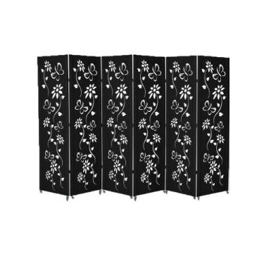 Imagem de 6 Biombo Pintado Sanfonado Com Rodinhas E Dobradiças Folha Painel Mdf 