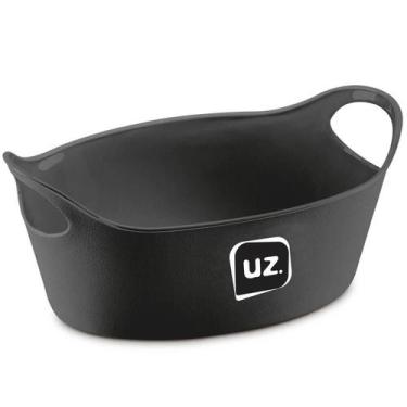 Imagem de Kit 24 Cestos para Servir Batata Frita Preto 21x9cm Restaurante Bar La