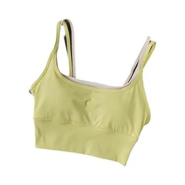 Imagem de Sutiã Esportivo Feminino Respirável E Antichoque, Top Cropped Sem Cost
