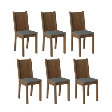 Imagem de Kit 6 Cadeiras 4290 Madesa Rustic Silver