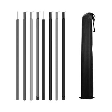 Imagem de Conjunto De 2 Varas Telescópicas Ajustáveis De Aço Leve Para Tendas, A