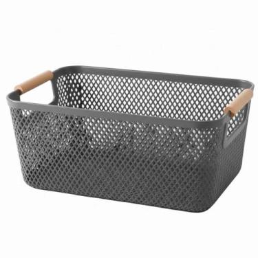 Imagem de Cesto De Armazenamento Decoração De Cesta Multiuso 27x18cm - Imporient