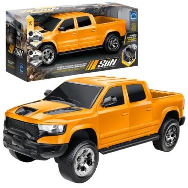 Imagem de Carro Carrinho Pick-Up Infantil Grande 42cm Com Retrovisor Articulado 