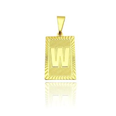 Imagem de Pingente Masculino Ouro De Letra (Entra e Escolha Sua Letra) Banhado O