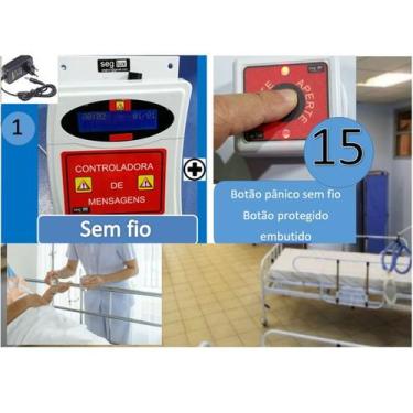 Imagem de 15 campainha-botão emergência-pânico/alarme leito-quarto/chamar enferm