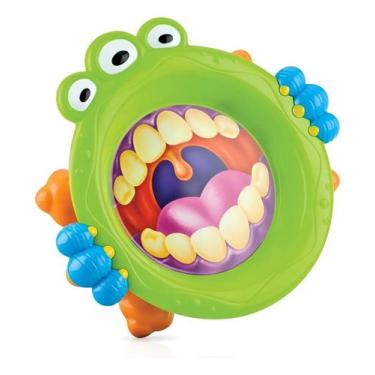 Imagem de Pratinho Monstro Plástico Refeição Infantil Bebê Nûby Verde Monstros -