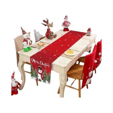 Imagem de Caminho De Mesa De Natal Para Decoração De Casa, Festa De Natal 2024, 