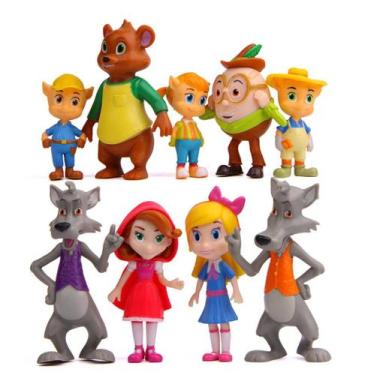 Imagem de Mini boneco Toy Wolf Is Coming 9 peças de PVC multicolorido 5,4-9,5 cm