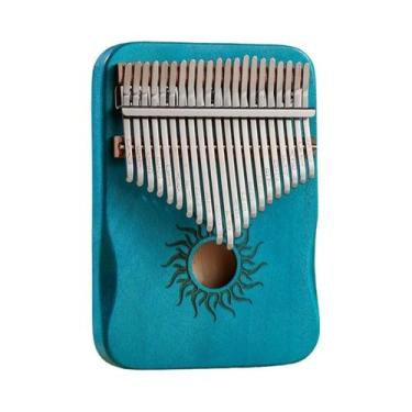 Imagem de Piano De Dedo Hluru Kalimba Com 17 a 21 Teclas, Instrumento Musical Pa