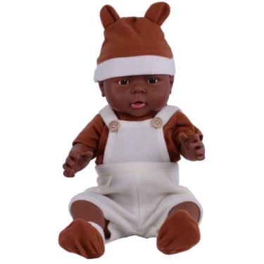 Imagem de Figura de brinquedo de simulação de boneca de 41 cm de silicone multic