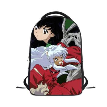 Imagem de Mochila Inuyashass Kids School Bag 3D Print Oxford 24x12x30cm - Yiweis