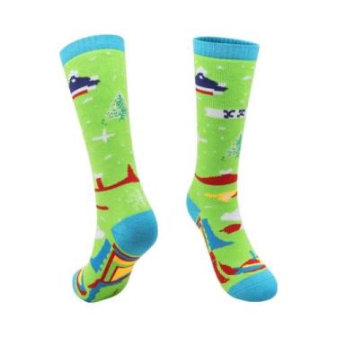 Imagem de Meias De Algodão Grossas E Quentes Para Crianças E Jovens, Para Esqui,