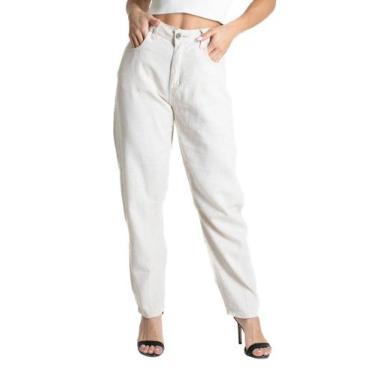 Imagem de Calça Linho Sawary Barrel - 280446 44, Bege, 44