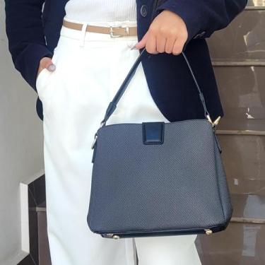 Imagem de Bolsa Feminina Pequena Alça de Mão Ombro Tiracolo Moderna - Bella Paul