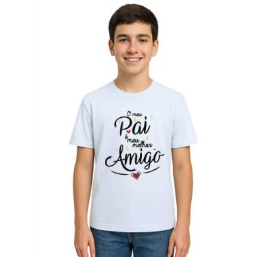 Imagem de Camiseta Pai Melhor Amigo Estampa Personalizada - Use P4, Branco, Juve