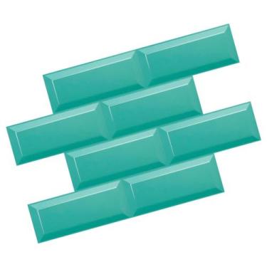 Imagem de Kit 10 Placas 3d Pvc Azulejo De Metrô CORES Brilho -1 M2 - WALLMAKE3D,