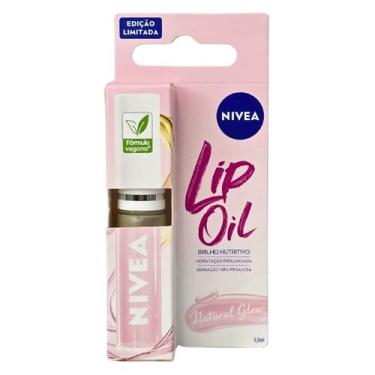 Imagem de Lip Oil Hidratante Labial Com Efeito Gloss Natural Glow Nivea 5,5ml