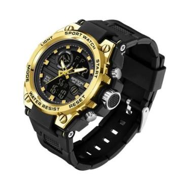 Imagem de Relógio Esportivo Masculino À Prova d'Água, Relógio De Pulso Luminoso 