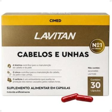 Imagem de Suplemento Alimentar Lavitan Cabelos e Unhas Com 30 Cápsulas - CIMED
