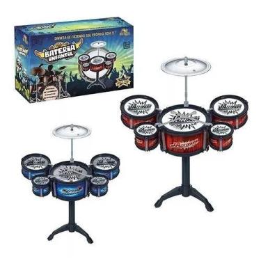 Imagem de Bateria Infantil Rock Star 40cm com 5 Tambores Art Brink