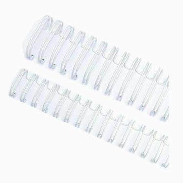 Imagem de Wire-o Garra Duplo Anel 5/8" para 120 fls A4 2x1 Branco 50 und - Lassa