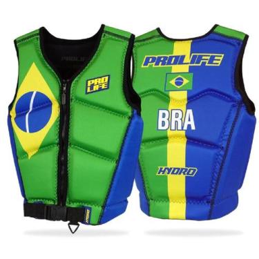 Imagem de Colete Salva-Vidas Hydro Bra Flag Classe V Homologado Marinha Edição L