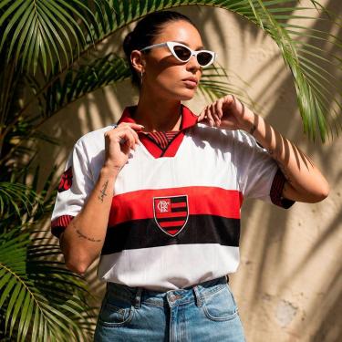 Imagem de Camisa Flamengo Retrô 1996 Away Feminina-Masculino