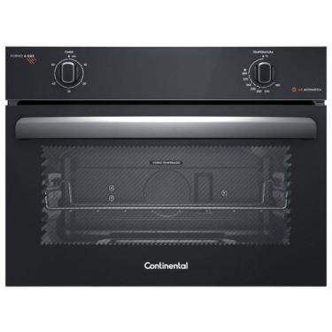 Imagem de Forno de Embutir a Gás Continental 50L com TOPLimpaFácil (OC4GM), Pret