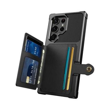 Imagem de Capa Carteira Flip De Couro Para Samsung Galaxy S25 S24 S23 Ultra S22 