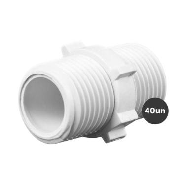Imagem de Conector Niple Roscável 1/2 Polegada Pvc Royal B&b 40 Unidades