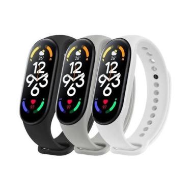 Imagem de Pulseira De Silicone Para Mi Band 7 6 5 4 3, Substituição De Pulseira 