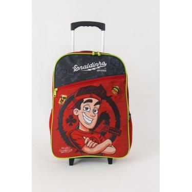 Imagem de Mochila Escolar Enaldinho Youtuber Rodinhas Aula - luxcel