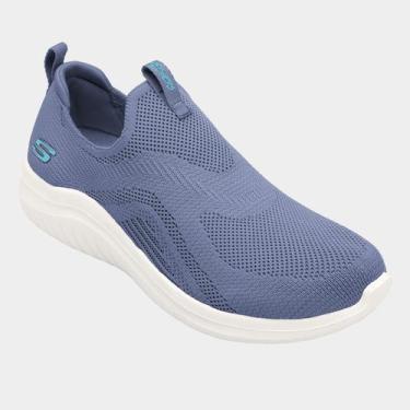 Imagem de Tênis Skechers Ultra Flex 2.0 Feminino, Lilás, Branco, 38