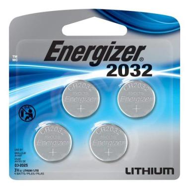 Imagem de Bateria Energizer CR2032 de Lítio 3V Pacote com 4 Unidades