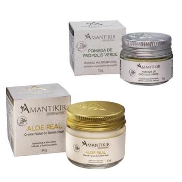 Imagem de Kit Creme Facial Aloe Real + Pomada de Própolis Amantikir