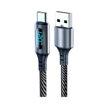 Imagem de Cabo USB C Para USB C De Carregamento Super Rápido 6A 120W Para Samsun