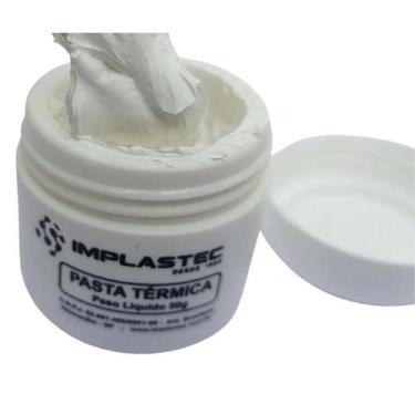 Imagem de Pasta Térmica Profissional Implastec Pote 50g Branca 6156