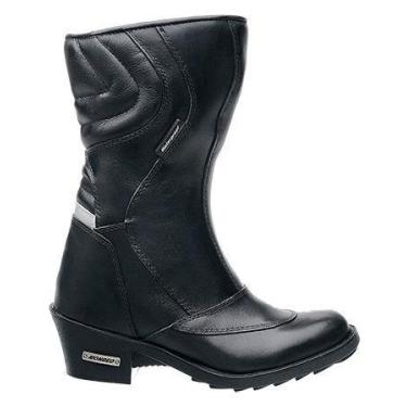 Imagem de Bota Feminina Couro Impermeavel Mondeo 1014 Motociclista, 37
