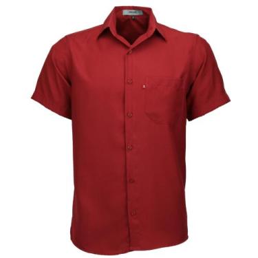 Imagem de Camisa Social Amil Masculina Microleve Clássica Manga Curta Não Amassa