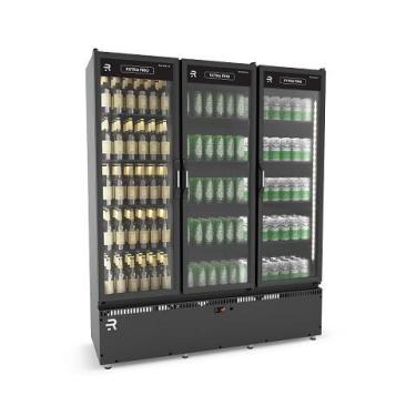 Imagem de Auto Serviço Refrigerador Vanguard Extra Frio Carnes e Bebidas 3 Porta