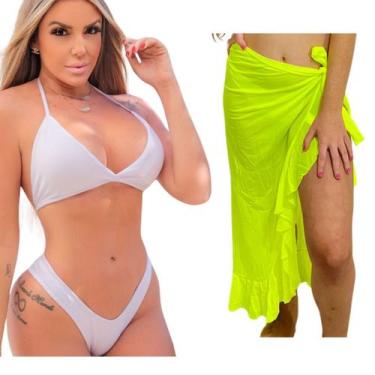 Imagem de Saída De Praia kit Biquini Suplex Tule Moda Praia Kit - LOOK DREAMS, B
