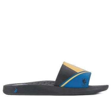 Imagem de Chinelo Masculino Slide NBA Rider Preto/Amarelo, 41