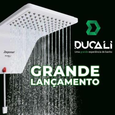 Imagem de Ducha Eletrônica Ducali Branca 7.500W 220V Zagonel - ZAGONEL 