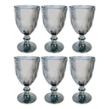 Imagem de Jogo de taças de vidro milbali c/6pcs 320ml- grafite - ART HOUSE, GRAF