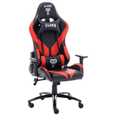 Imagem de Cadeira Gamer Preto com Vermelho MOUNT De Alto Conforto Com Ajuste de 