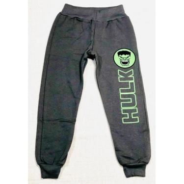 Imagem de Calça Infantil Menino Moletinho Personagens Incrível Hulk - Império Ki